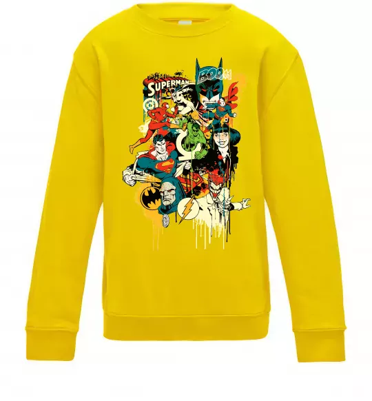 Дитячий світшот This is a job for superman Сонячно жовтий фото