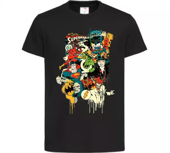 Детская футболка This is a job for superman Черный фото