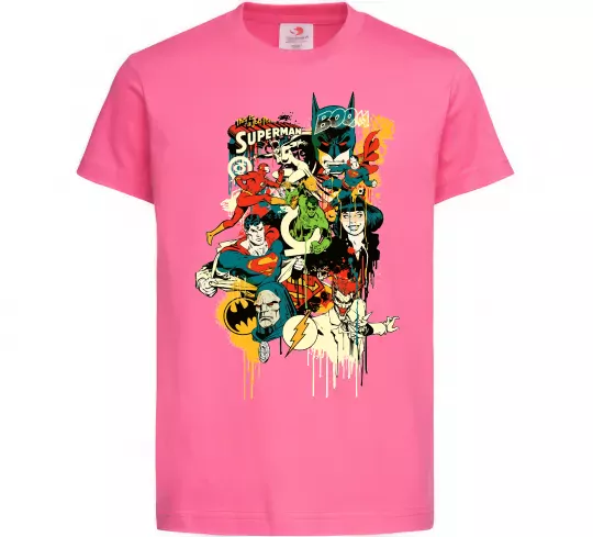 Детская футболка This is a job for superman Ярко-розовый фото