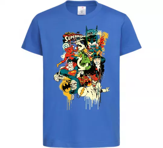 Детская футболка This is a job for superman Ярко-синий фото