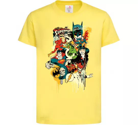 Детская футболка This is a job for superman Лимонный фото