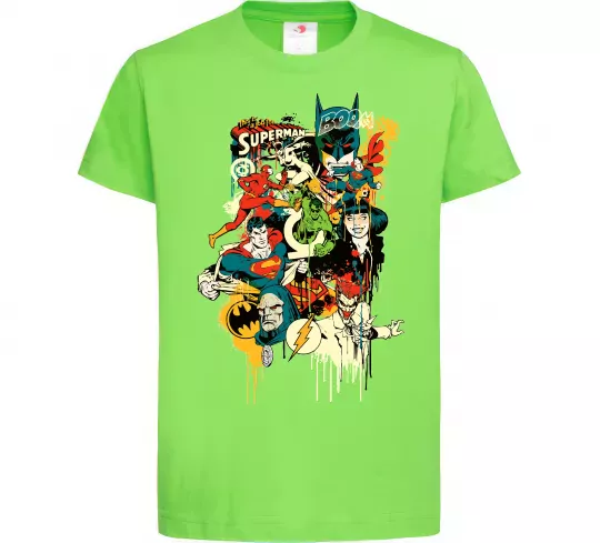 Детская футболка This is a job for superman Лаймовый фото