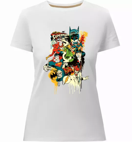 Жіноча преміум футболка This is a job for superman Білий фото