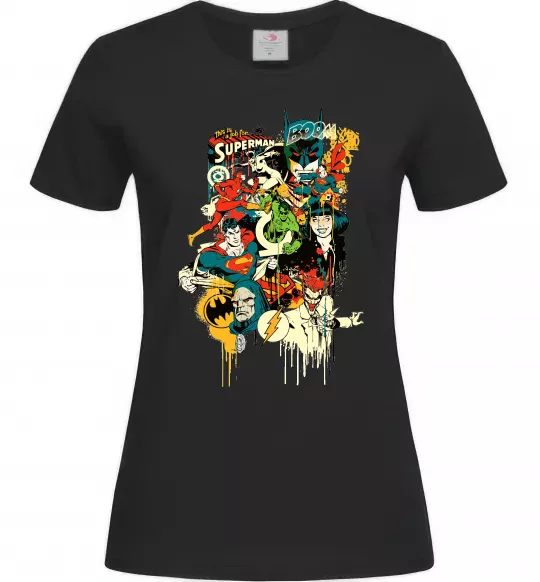 Женская футболка This is a job for superman Черный фото