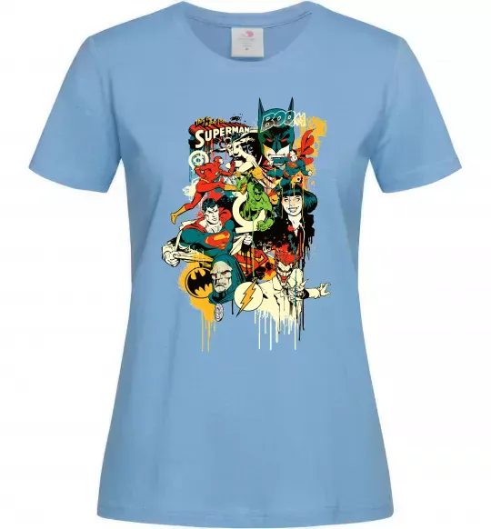 Женская футболка This is a job for superman Голубой фото