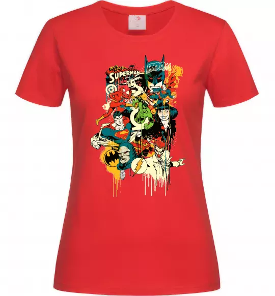 Женская футболка This is a job for superman Красный фото