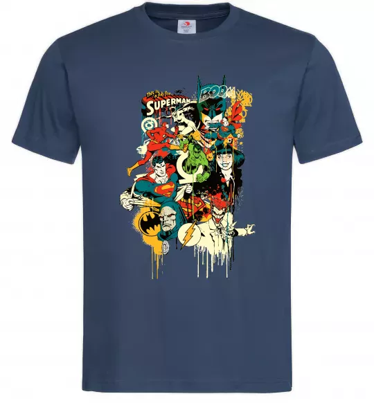 Мужская футболка This is a job for superman Темно-синий фото