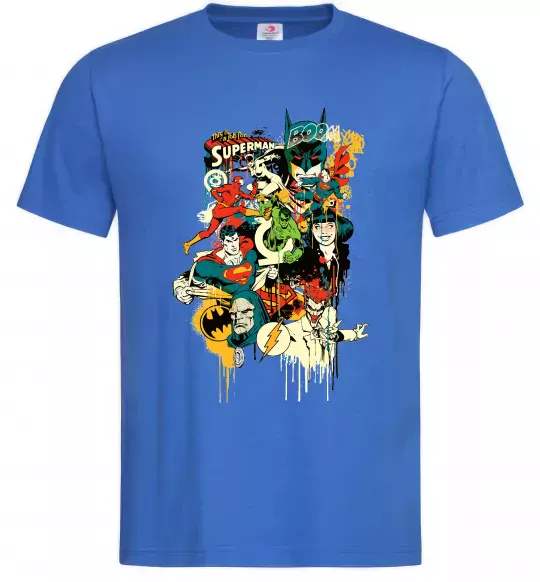 Мужская футболка This is a job for superman Ярко-синий фото