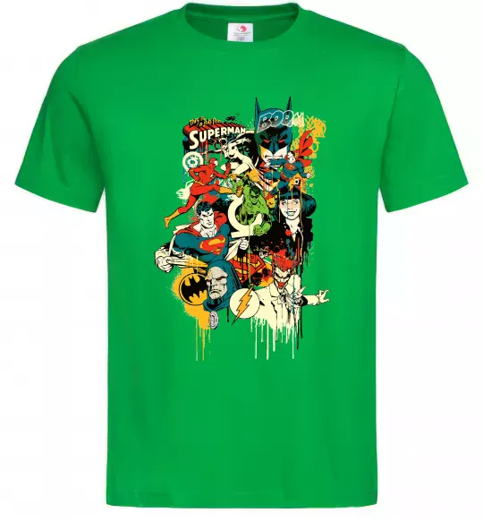 Мужская футболка This is a job for superman Зеленый фото