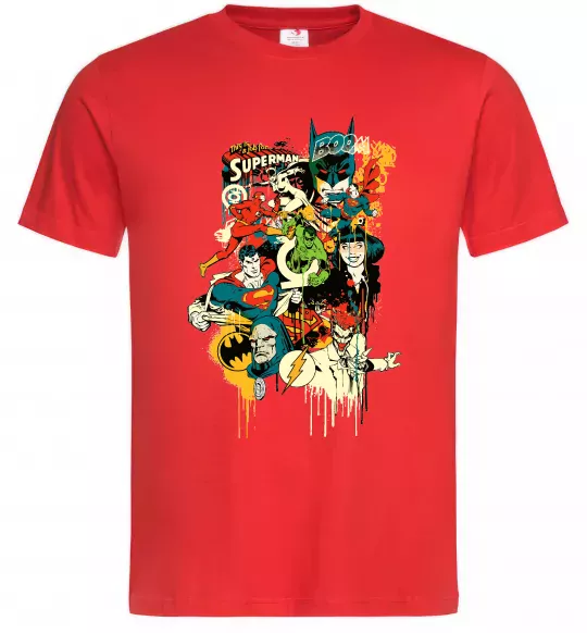 Мужская футболка This is a job for superman Красный фото