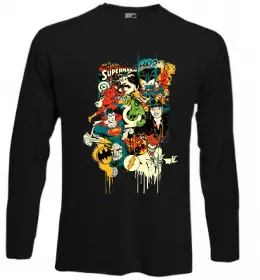 Лонгслів This is a job for superman Чорний фото