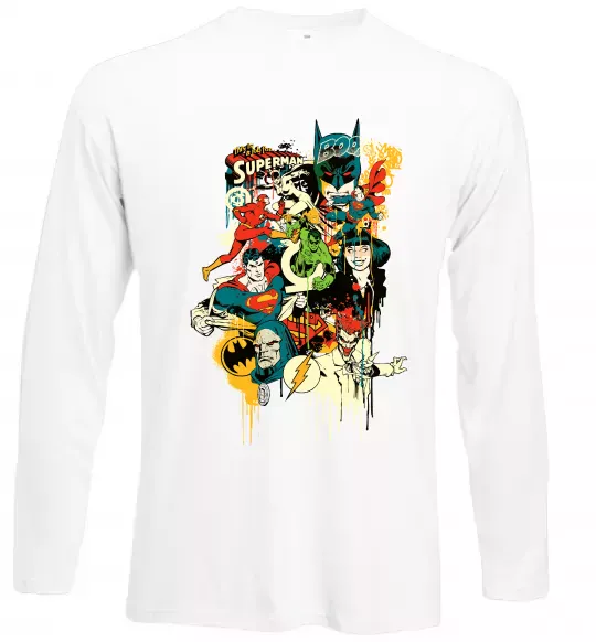 Лонгслів This is a job for superman Білий фото