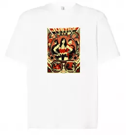 Футболка Оверсайз Ліга справедливості Белый фото