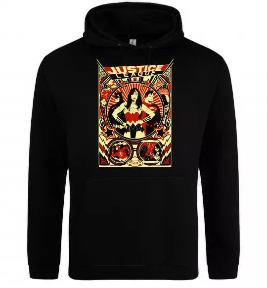 Жіноча толстовка (худі) Justice league Чорний фото