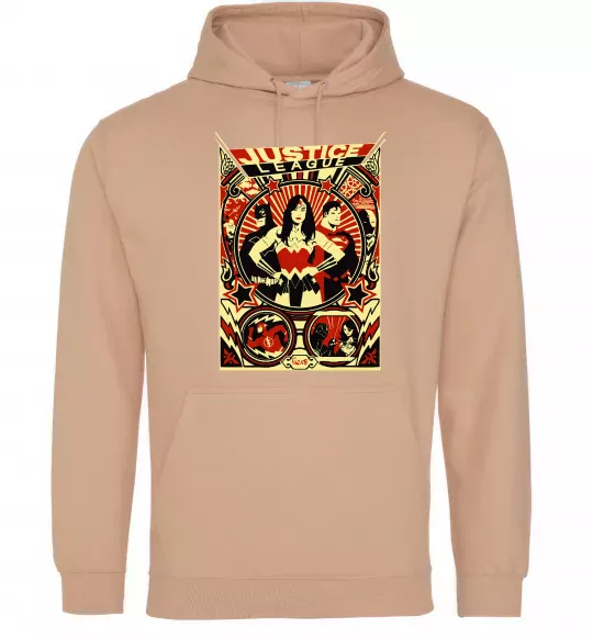 Жіноча толстовка (худі) Justice league Пісочний фото