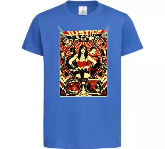 Детская футболка Justice league Ярко-синий фото
