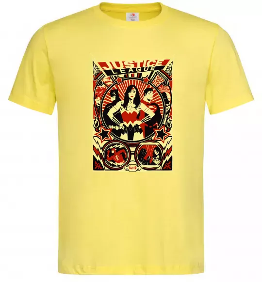 Мужская футболка Justice league Лимонный фото
