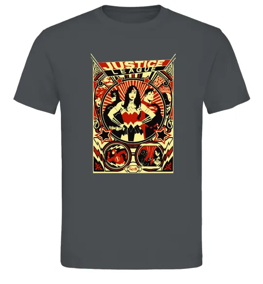 Мужская футболка Justice league Графит фото