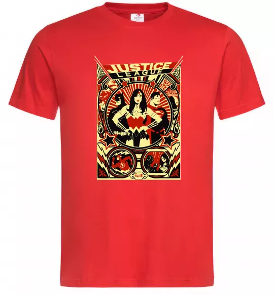 Мужская футболка Justice league Красный фото