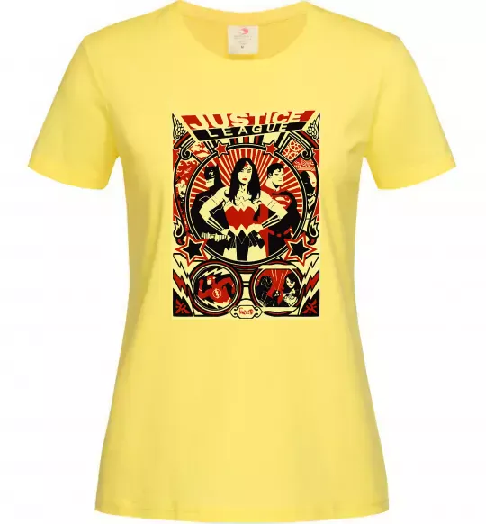 Женская футболка Justice league Лимонный фото