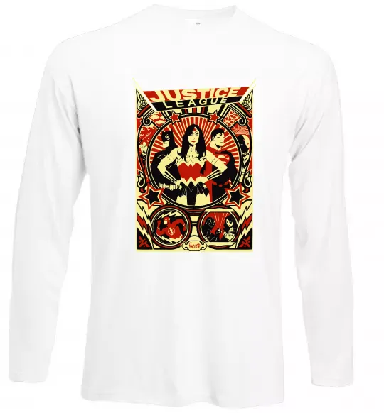 Лонгслів Justice league Білий фото