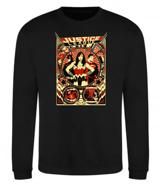 Світшот Justice league Чорний фото