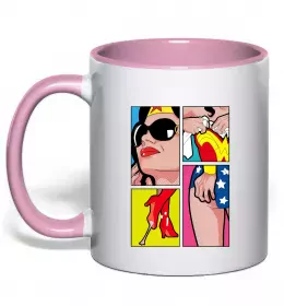 Чашка з кольоровою ручкою