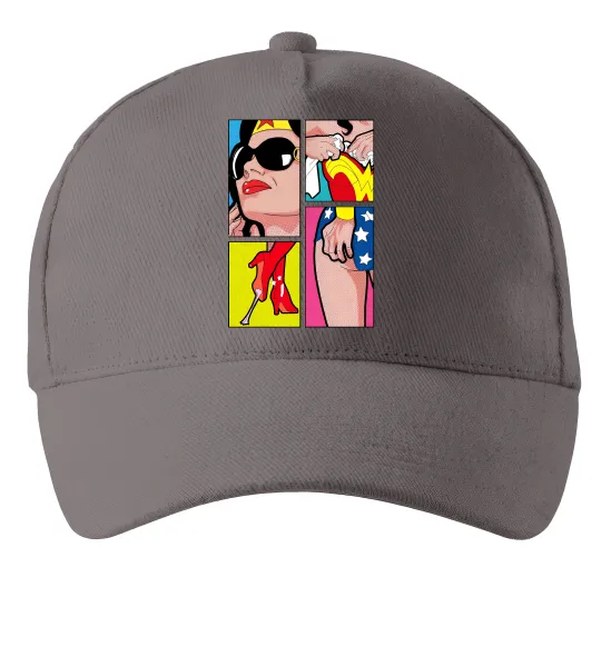 Кепка Wonder woman Серый фото