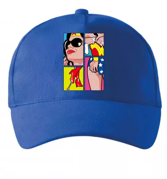 Кепка Wonder woman Ярко-синий фото