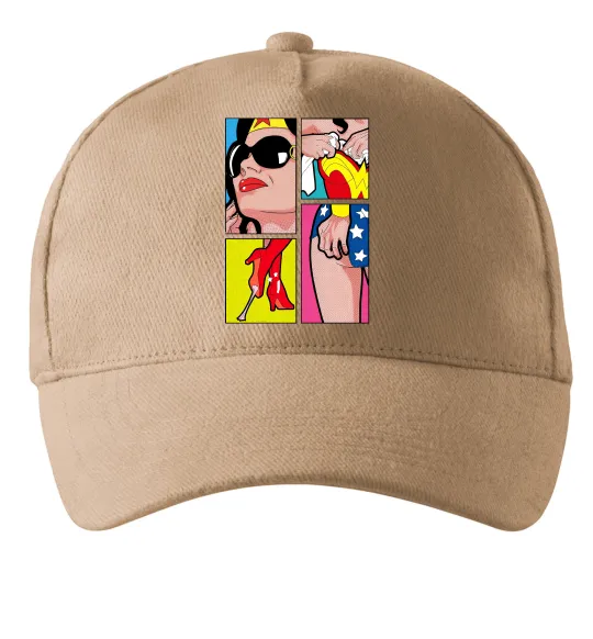 Кепка Wonder woman Песочный фото
