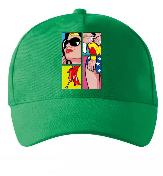 Кепка Wonder woman Зеленый фото