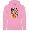 Мужская толстовка (худи) Wonder woman Розовый фото