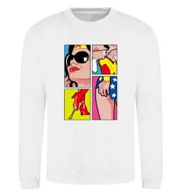 Свитшот Wonder woman Белый фото