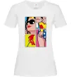 Жіноча футболка Wonder woman Білий фото