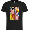 Чоловіча футболка Wonder woman Чорний фото