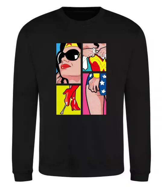 Свитшот Wonder woman Черный фото