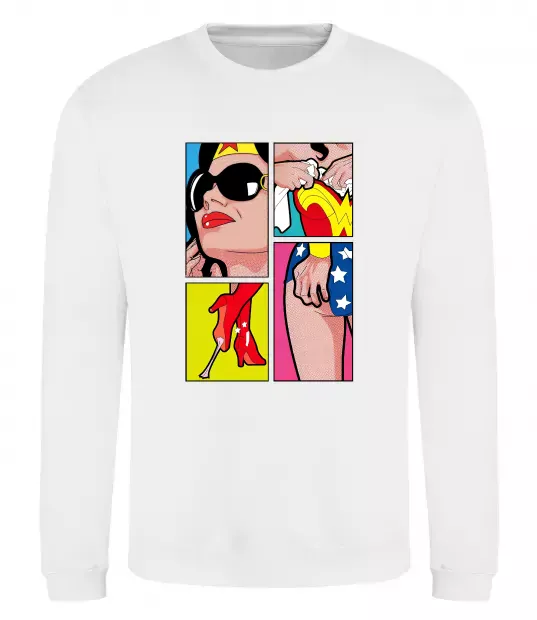 Свитшот Wonder woman Белый фото