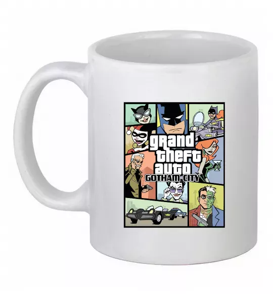 Чашка керамічна GTA Gotham City Білий фото