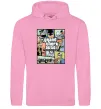 Мужская толстовка (худи) GTA Gotham City Розовый фото