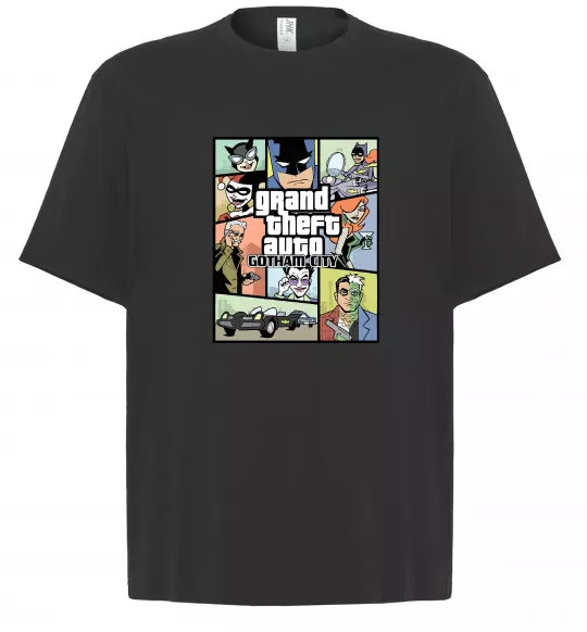 Футболка Оверсайз GTA Gotham City Черный фото