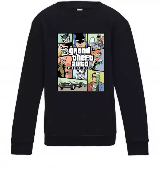 Детский Свитшот GTA Gotham City Черный фото