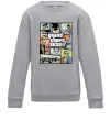 Детский Свитшот GTA Gotham City Серый меланж фото