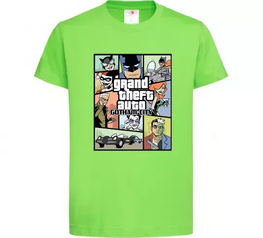 Детская футболка GTA Gotham City Лаймовый фото
