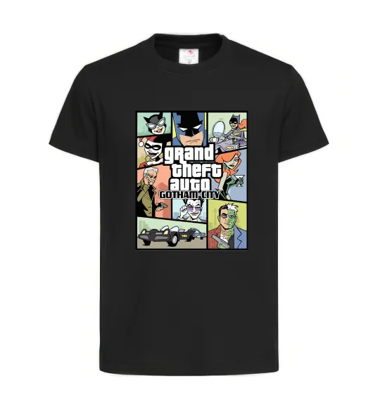 Дитяча футболка GTA Gotham City Чорний фото