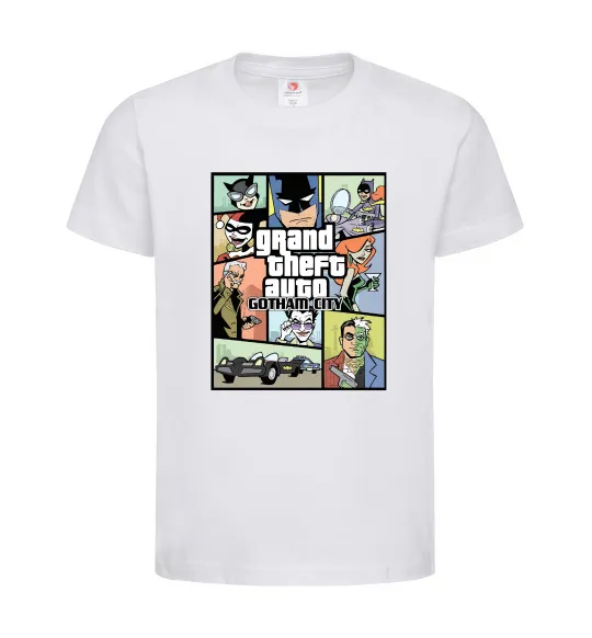 Дитяча футболка GTA Gotham City Білий фото