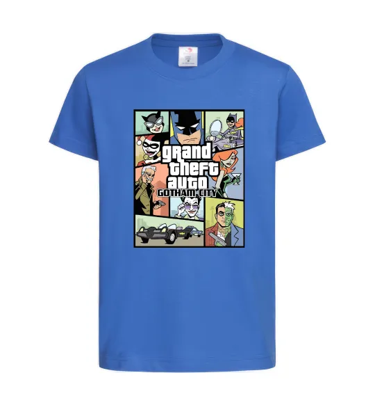 Дитяча футболка GTA Gotham City Яскраво-синій фото