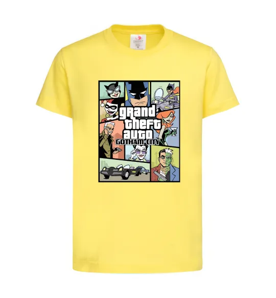 Дитяча футболка GTA Gotham City Лимонний фото