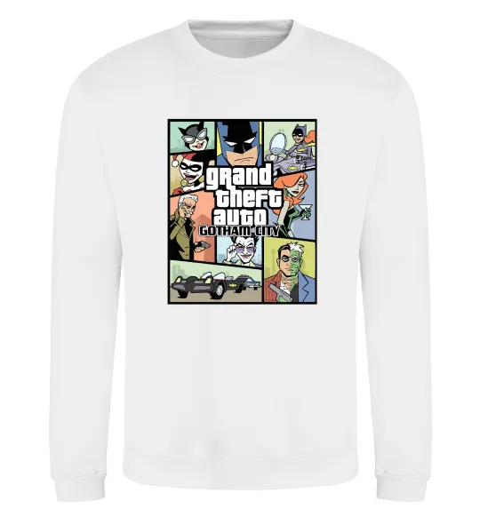Свитшот GTA Gotham City Белый фото