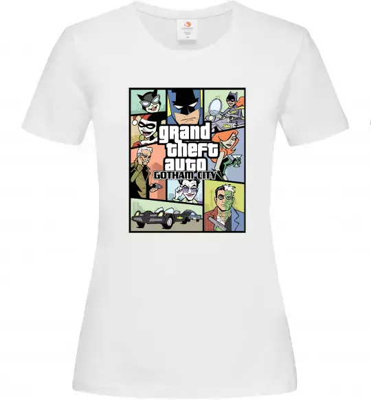 Жіноча футболка GTA Gotham City Білий фото