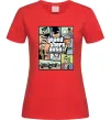 Жіноча футболка GTA Gotham City Червоний фото